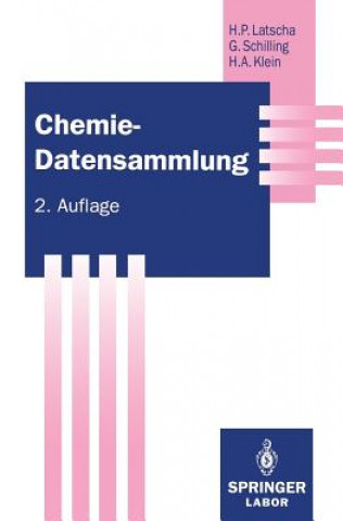 Könyv Chemie -- Datensammlung Hans P. Latscha