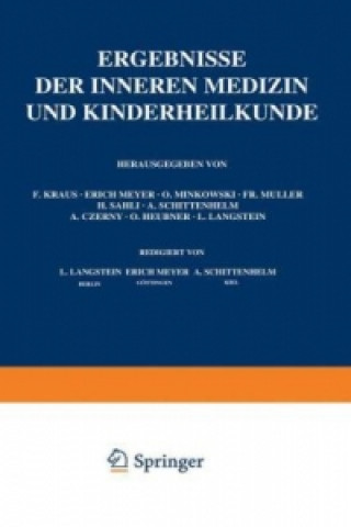 Kniha Ergebnisse der Inneren Medizin und Kinderheilkunde L. Langstein