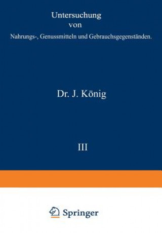 Knjiga Untersuchung Von Nahrungs-, Genussmitteln Und Gebrauchsgegenstanden A. Bömer