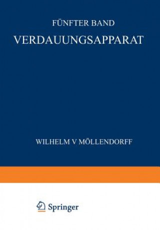 Książka Verdauungsapparat : Funter Band / 3. Teil W. Bargmann