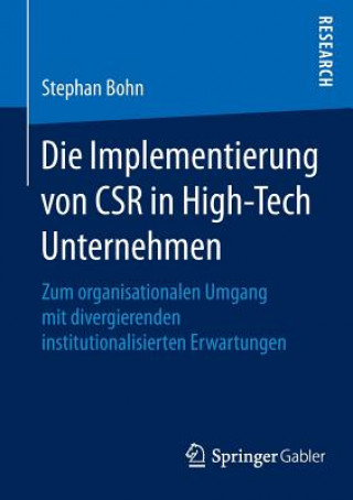 Kniha Die Implementierung Von Csr in High-Tech Unternehmen Stephan Bohn