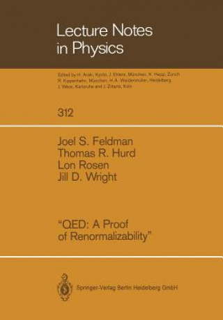 Kniha QED A Proof of Renormalizability , 1 Joel S. Feldman