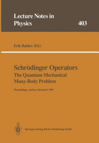 Könyv Schrödinger Operators The Quantum Mechanical Many-Body Problem, 1 Erik Balslev