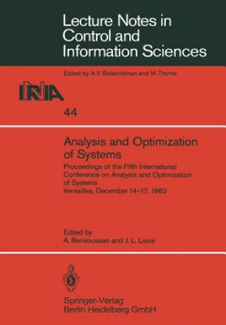 Könyv Analysis and Optimization of Systems A. Bensoussan