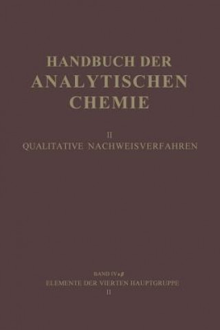 Book Elemente Der Vierten Hauptgruppe II Gustav Jantsch