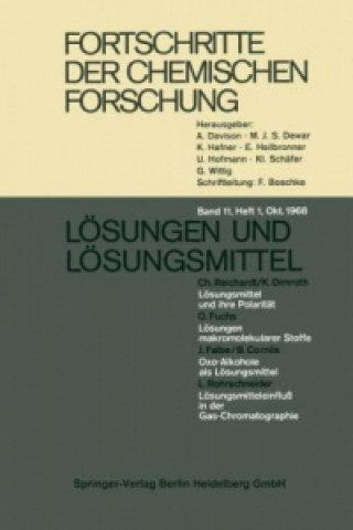 Carte Fortschritte der chemischen Forschung F. G. Fischer