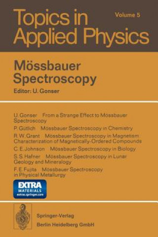 Książka Moessbauer Spectroscopy U. Gonser