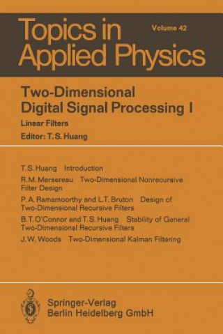 Book Two-Dimensional Digital Signal Processing I T.S. Huang