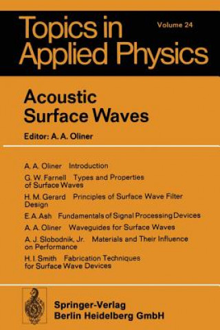 Knjiga Acoustic Surface Waves, 1 Arthur A. Oliner
