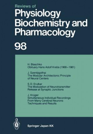 Carte Reviews of Physiology, Biochemistry and Pharmacology, 1 R. H. Adrian