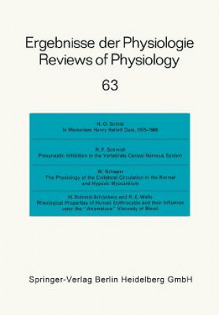 Knjiga Ergebnisse der Physiologie / Reviews of Physiology, 1 E. Helmreich