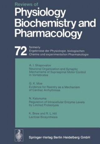 Carte Reviews of Physiology, Biochemistry and Pharmacology, 1 R. H. Adrian
