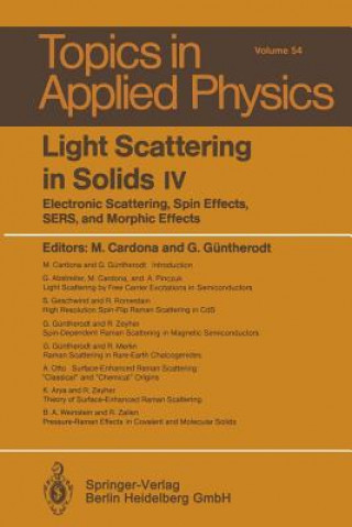 Könyv Light Scattering in Solids IV M. Cardona