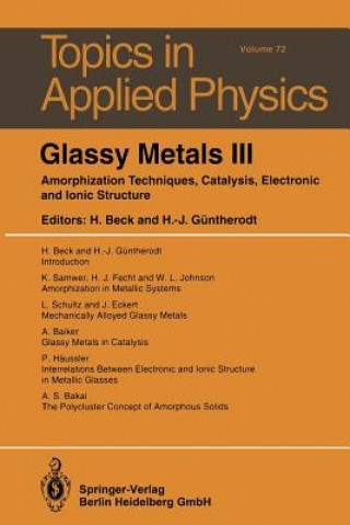 Buch Glassy Metals III, 1 Hans Beck