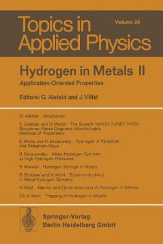 Carte Hydrogen in Metals II G. Alefeld