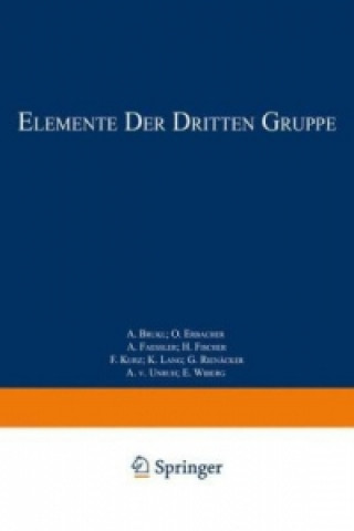 Książka Elemente der Dritten Gruppe A. Brukl