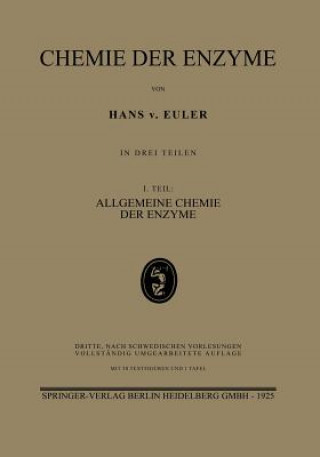 Kniha Chemie Der Enzyme Hans von Euler