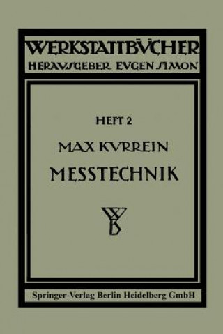 Kniha Messtechnik Max Kurrein