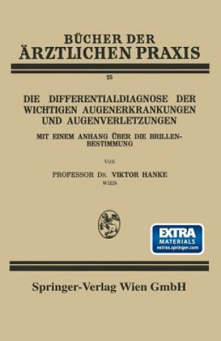 Książka Differentialdiagnose Der Wichtigen Augenerkrankungen Und Augenverletzungen Viktor Hanke