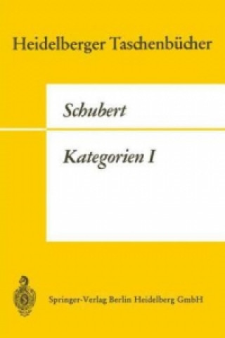 Libro Kategorien, 2 Teile Horst Schubert