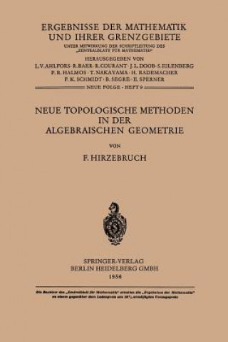 Livre Neue Topologische Methoden in Der Algebraischen Geometrie Friedrich Hirzebruch