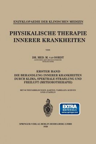 Livre Physikalische Therapie Innerer Krankheiten Marinus van Oordt