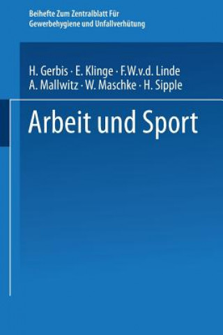 Livre Arbeit Und Sport Hermann F. Gerbis