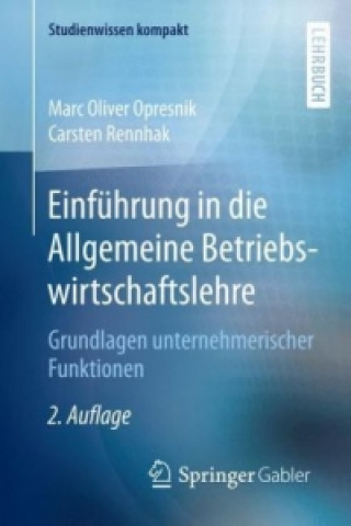 Livre Allgemeine Betriebswirtschaftslehre Marc Oliver Opresnik