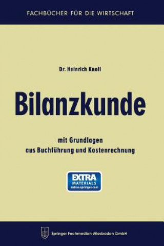 Knjiga Bilanzkunde Heinrich Knoll