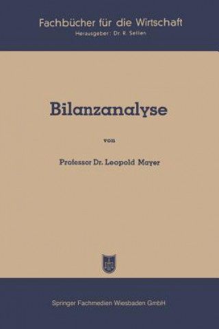 Kniha Bilanzanalyse Leopold Mayer