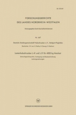 Książka Lastenhubschrauber L-41 und L-51 fur 4000 kg Nutzlast W. Just