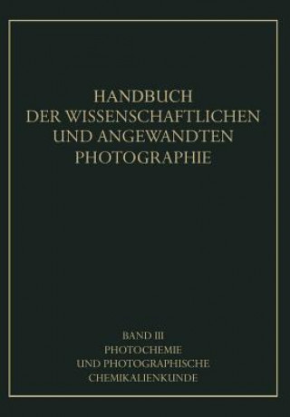 Book Photochemie Und Photographische Chemikalienkunde NA Coehn