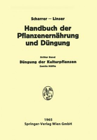 Könyv Dungung Der Kulturpflanzen 2 N. Atanasiu