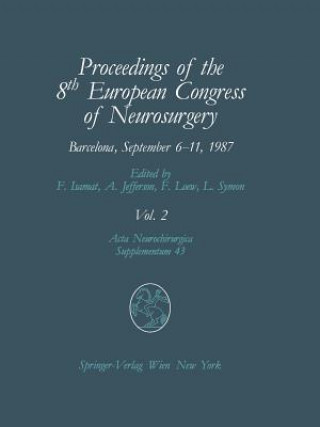 Book Proceedings of the 8th European Congress of Neurosurgery, Barcelona, September 6-11, 1987 Fabian Isamat