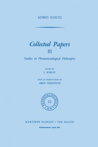 Książka Collected Papers III A. Schutz