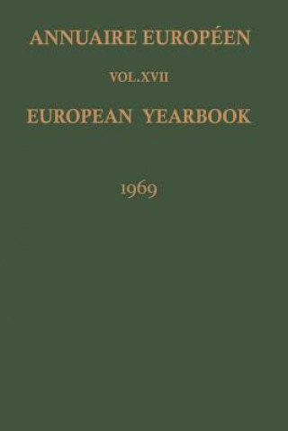 Kniha Annuaire Europeen / European Yearbook ouncil of Europe