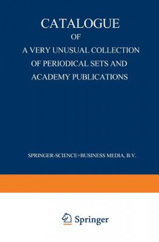 Carte Catalogue of a Very Unusual Collection of Periodical Sets and Academy Publications Martinus Nijhoff