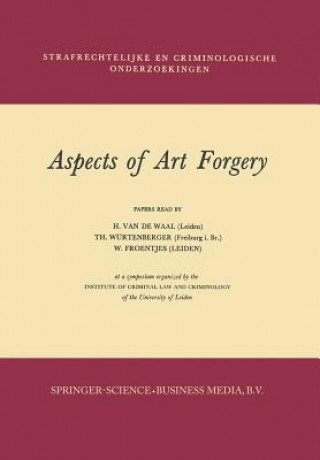 Książka Aspects of Art Forgery H. van de Waal