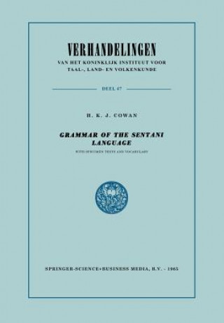 Książka Grammar of the Sentani Language Hendrik Karel Jan Cowan