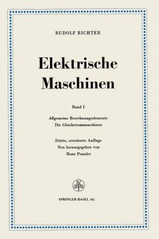 Buch Elektrische Maschinen Rudolf Richter