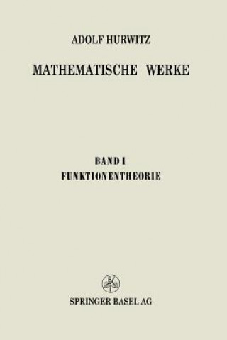 Livre Mathematische Werke Adolf Hurwitz