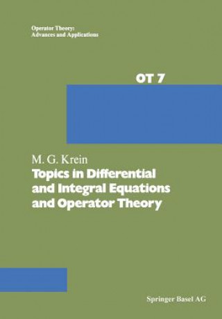 Knjiga Topics in Differential and Integral Equations and Operator Theory rein