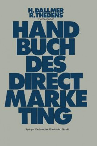 Kniha Handbuch Des Direct-Marketing Heinz Dallmer