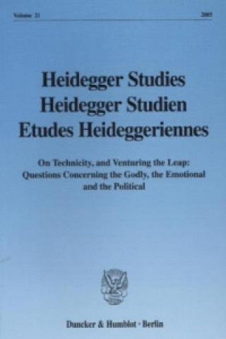 Kniha Heidegger Studies / Heidegger Studien / Etudes Heideggeriennes. Parvis Emad