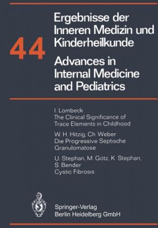 Knjiga Ergebnisse der Inneren Medizin und Kinderheilkunde/Advances in Internal Medicine and Pediatrics, 1 P. Frick