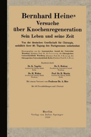 Carte Bernhard Heines Versuche UEber Knochenregeneration Karl Vogeler