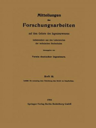 Kniha Anwendung Hoher Ueberhitzung Beim Betrieb Von Dampfturbinen Ernst Lewicki