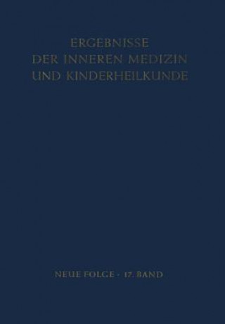 Książka Ergebnisse Der Inneren Medizin Und Kinderheilkunde L. Heilmeyer