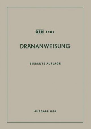 Книга Drananweisung eutscher Ausschuss für Kulturbauwesen
