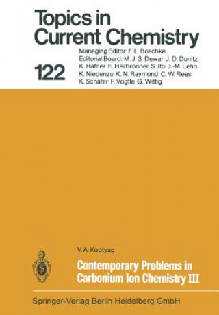 Książka Contemporary Problems in Carbonium Ion Chemistry III V. A. Koptyug